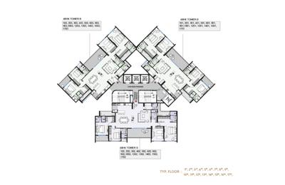 Project Image of 1506.73 - 1834.49 Sq.ft 3 BHK Apartment for buy in M Soul Strings Wing B