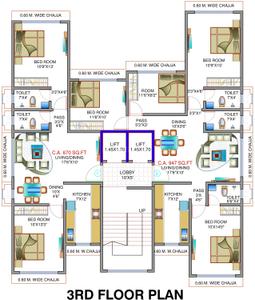 Project Image of 699.0 - 988.0 Sq.ft 2 BHK Apartment for buy in Saaga Parijat CHS