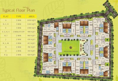 Project Image of 781.0 - 1398.0 Sq.ft 2 BHK Apartment for buy in Gajpati Richmond Sampada