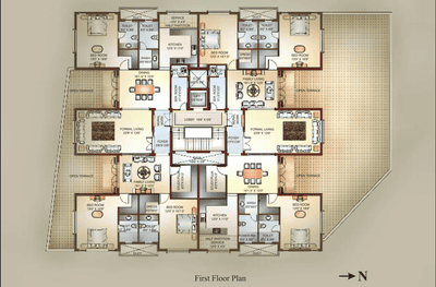 Project Image of 2224.0 - 2324.0 Sq.ft 3 BHK Apartment for buy in Jain Archway