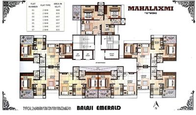 Project Image of 0.0 - 2691.0 Sq.ft 4 BHK Apartment for buy in Balaji Emerald