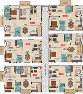 Project Image of 1102.0 - 1517.0 Sq.ft 2 BHK Apartment for buy in Chethana Green Park