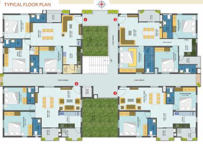 Project Image of 1534.93 - 1553.99 Sq.ft 3 BHK Apartment for buy in Shathabdhi Homes Arna