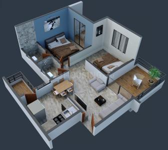 Project Image of 378.46 - 600.52 Sq.ft 1 BHK Apartment for buy in Sanskruti Homes