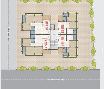 Project Image of 675.0 - 891.0 Sq.ft 2 BHK Apartment for buy in Shree Balaji New Riddhi Siddhi Flat