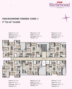 Project Image of 1029.0 - 1354.0 Sq.ft 2 BHK Apartment for buy in VGN Richmond Towers