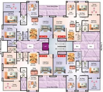 Project Image of 595.0 - 940.0 Sq.ft 1 BHK Apartment for buy in GK Roseland Residency