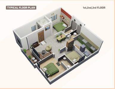 Project Image of 0.0 - 1325.0 Sq.ft 3 BHK Apartment for buy in Vasiyam Pride