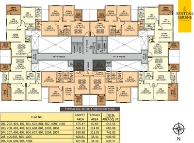 Project Image of 691.0 - 779.0 Sq.ft 2 BHK Apartment for buy in Sentosa Serene