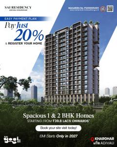 Project Image of 418.0 - 690.0 Sq.ft 1 BHK Apartment for buy in Sai Residency
