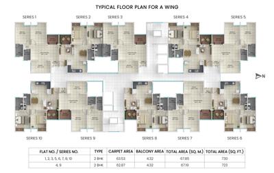 Project Image of 614.0 - 680.0 Sq.ft 2 BHK Apartment for buy in Celestia