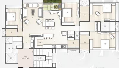 Project Image of 3500.0 - 3550.0 Sq.ft 4 BHK Apartment for buy in Sankalp Grace I