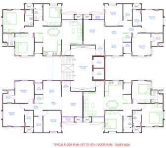 Project Image of 0.0 - 1016.97 Sq.ft 3 BHK Apartment for buy in Pratham Riviera Phase 4