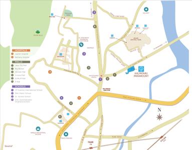 Project Image of 670.0 - 710.0 Sq.ft 2 BHK Apartment for buy in Kalpataru Paramount D