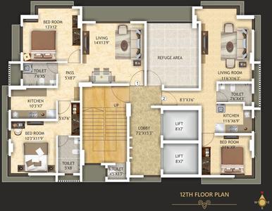 Project Image of 850 Sq.ft 2 BHK Apartment / Flat for sale in Dadar East for Rs. 39000000