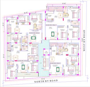 Project Image of 1320.0 - 1500.0 Sq.ft 3 BHK Apartment for buy in V6 Jaya Hanuma Golden Nest