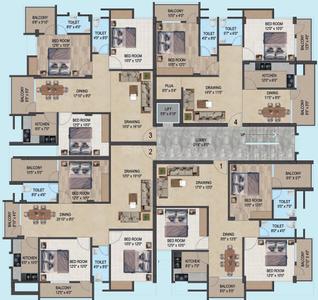 Project Image of 1260.0 - 1450.0 Sq.ft 2 BHK Apartment for buy in Palash Arpan