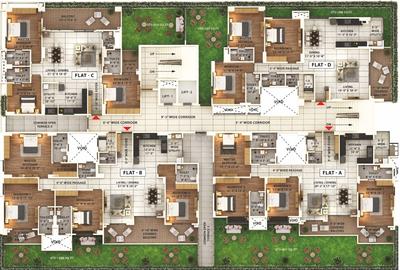 Project Image of 2439.0 - 3550.0 Sq.ft 3 BHK Apartment for buy in Durga Lifestyle