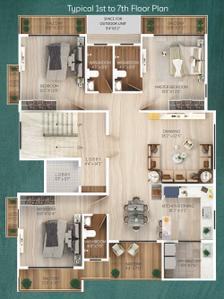 Project Image of 0.0 - 1725.0 Sq.ft 3 BHK Apartment for buy in Orchid Imperia