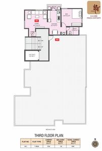 Project Image of 1271.0 - 1888.0 Sq.ft 3 BHK Apartment for buy in Swojas Maitree