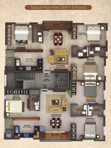 Project Image of 1257.0 - 1273.0 Sq.ft 3 BHK Apartment for buy in Ramkamal Grandio