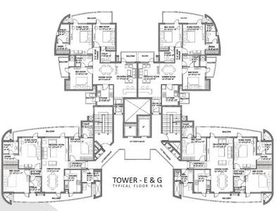 Project Image of 1785.0 - 3150.0 Sq.ft 3 BHK Apartment for buy in Chintels Paradiso