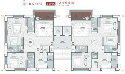 Project Image of 1184.79 - 2416.8 Sq.ft 3 BHK Apartment for buy in Swagat Cilantra