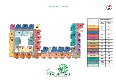 Project Image of 764.0 - 1245.0 Sq.ft 2 BHK Apartment for buy in Green Boulevard