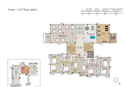 Project Image of 885.0 - 1280.0 Sq.ft 2 BHK Apartment for buy in Laa Proxima