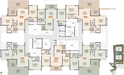 Project Image of 602.0 - 875.0 Sq.ft 2 BHK Apartment for buy in Rohan Ishan Wing A 5 To 11 Floor