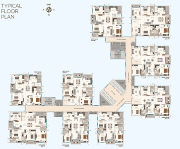 Project Image of 1371.0 - 1966.0 Sq.ft 3 BHK Apartment for buy in My Home Raka