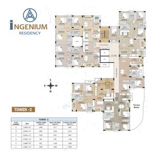Project Image of 379.0 - 1247.0 Sq.ft 1 BHK Apartment for buy in A Ingenium Residency