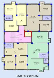 Project Image of 650.0 - 850.0 Sq.ft 2 BHK Apartment for buy in Retro Balaji Dreams