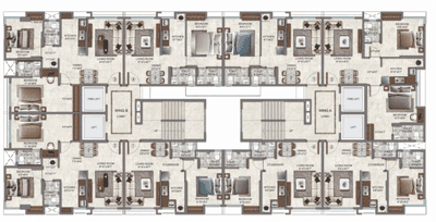 Project Image of 398.0 - 462.31 Sq.ft 1 BHK Apartment for buy in Mohite Marvel