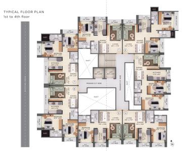 Project Image of 444.0 - 746.0 Sq.ft 1 BHK Apartment for buy in Ekata Residency