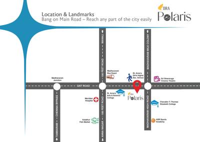 Project Image of 1168.0 - 1948.0 Sq.ft 2 BHK Apartment for buy in DRA Polaris