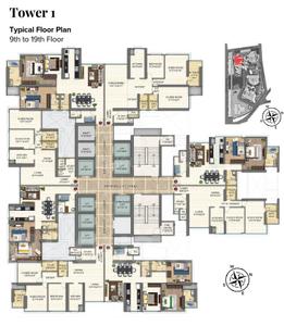 Project Image of 1150.02 - 1678.0 Sq.ft 2.5 BHK Apartment for buy in Monte South 1
