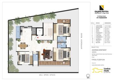 Project Image of 0.0 - 1848.0 Sq.ft 3 BHK Apartment for buy in Gajra Aashirwad