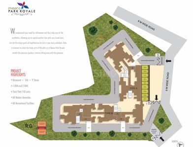 Project Image of 496.0 - 501.0 Sq.ft 2 BHK Apartment for buy in Saraswati Meera Park Royale Phase II
