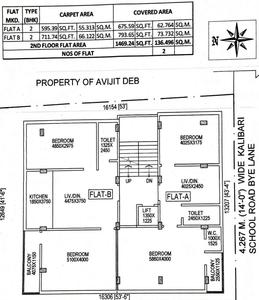 Chakraborty Aarushi Apartment Aarushi Apartment Cluster Plan for 2nd Floor 1