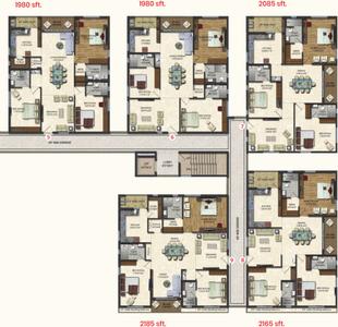 Project Image of 555.0 - 2580.0 Sq.ft 1 BHK Apartment for buy in Dukes Galaxy