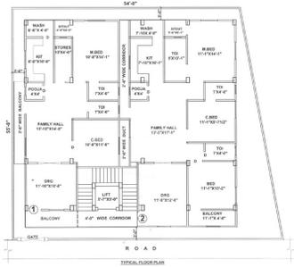 Project Image of 1180.0 - 1475.0 Sq.ft 2 BHK Apartment for buy in Anusha Residency