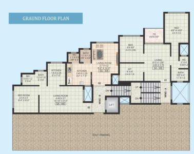 Project Image of 305.0 - 690.0 Sq.ft 1 RK Apartment for buy in United Homes