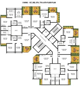 Project Image of 0.0 - 420.0 Sq.ft 2 BHK Apartment for buy in Mohan Willows I