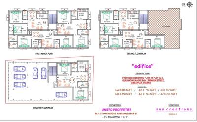 Project Image of 602.0 - 1134.0 Sq.ft 1 BHK Apartment for buy in United Properties Edifice Apartments
