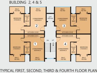 Project Image of 592.0 - 1184.0 Sq.ft 1 BHK Apartment for buy in Models Sea Esta