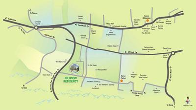 Project Image of 857.24 - 1300.93 Sq.ft 2 BHK Apartment for buy in Kumar Hillview Residency Building I
