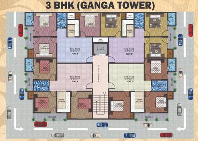 Project Image of 980.0 - 1250.0 Sq.ft 2 BHK Apartment for buy in India Bricks Ganga And Yamuna Tower