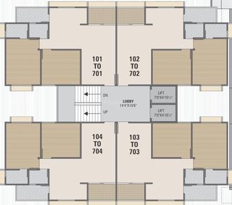 Project Image of 0.0 - 615.7 Sq.ft 2 BHK Apartment for buy in Dwarkesh Kanan Residency