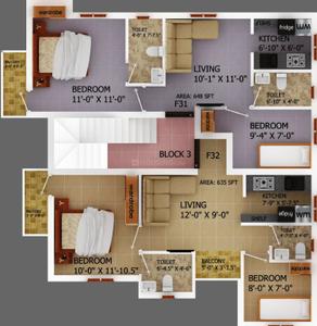 Project Image of 436.0 - 1392.0 Sq.ft 1 BHK Apartment for buy in Alapana Panchatara